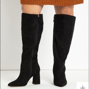 Eloquii black knee high boots - wide calf